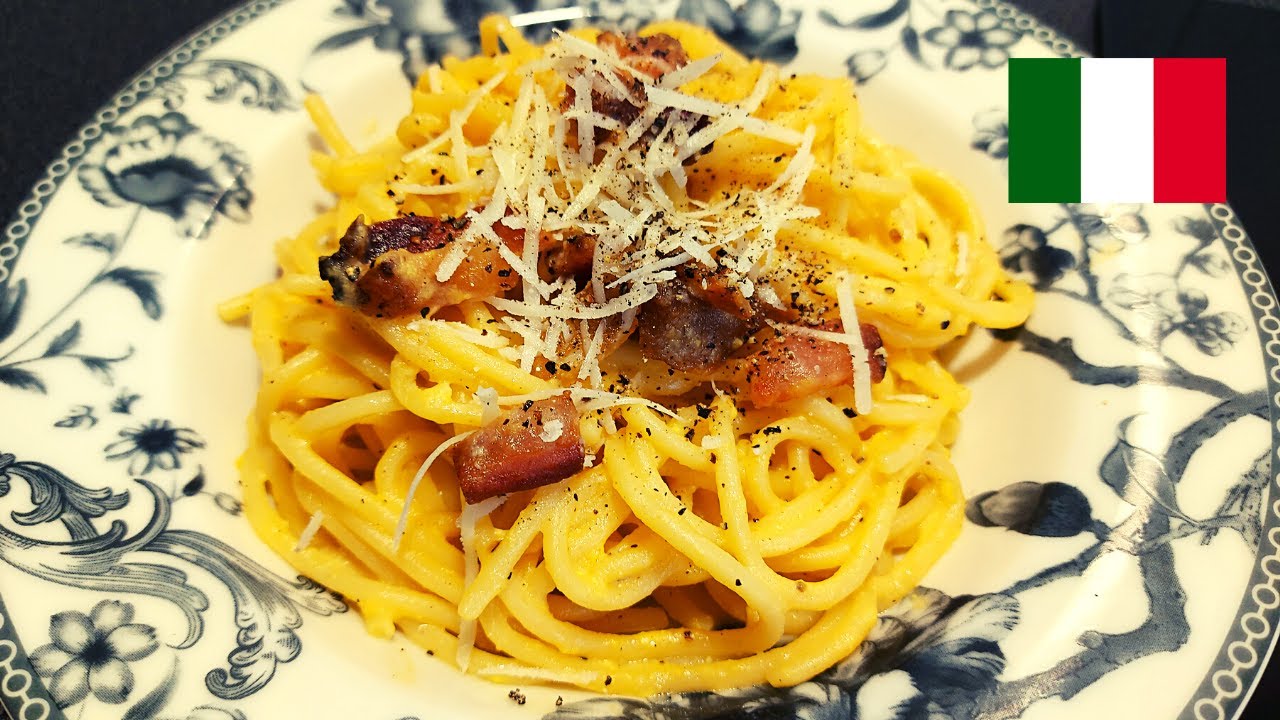 Pasta CARBONARA auténtica 😋👍 | ¡ RECETA ORIGINAL !