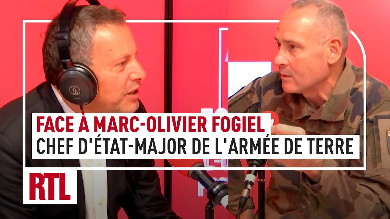 Le Général Pierre Schill, chef d'état-major de l'armée de Terre, face à Fogiel sur RTL