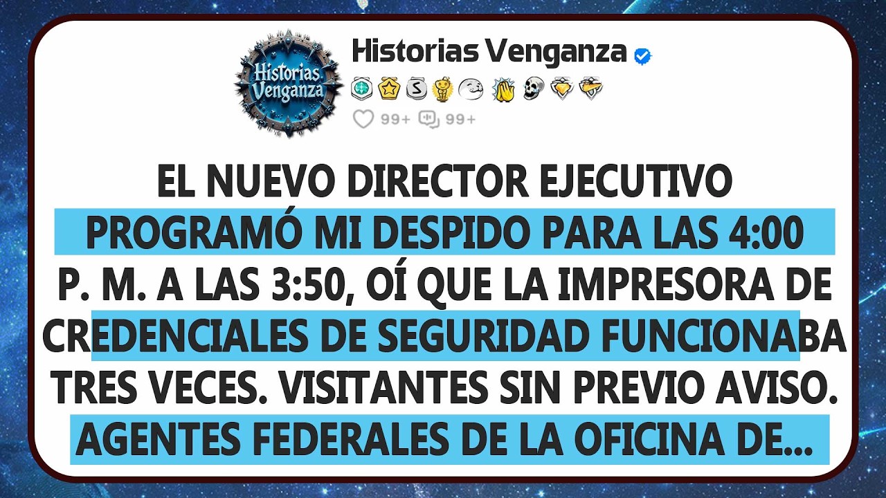 Programó Mi Despido Para Las 4:00 P. M. A Las 3:50, Intervinieron Los Agentes Federales.