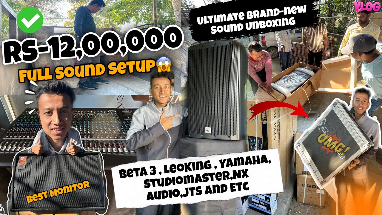 Under 12Lakh Full Sound Set For Live Show || Ultimate Brand-New Sound Unboxing || Video By Bastab❣️