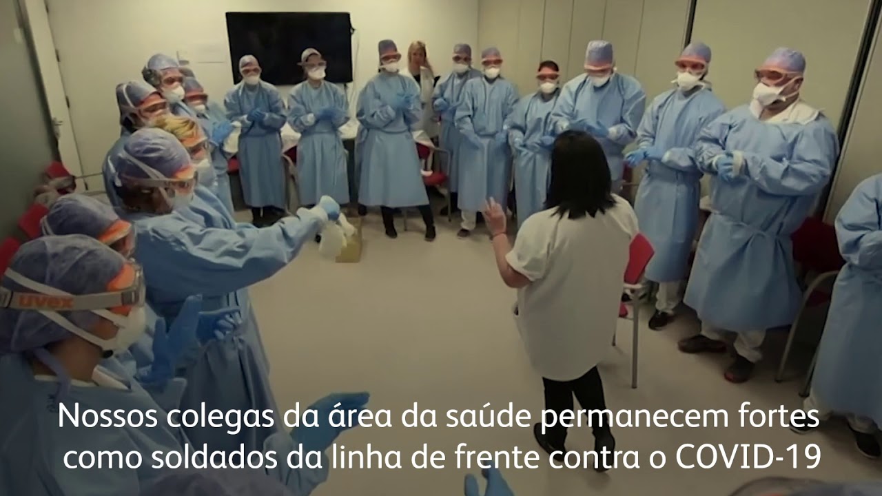 Homenagem aos profissionais da sa&uacute;de