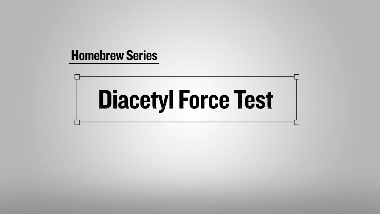 Diacetyl Force Test