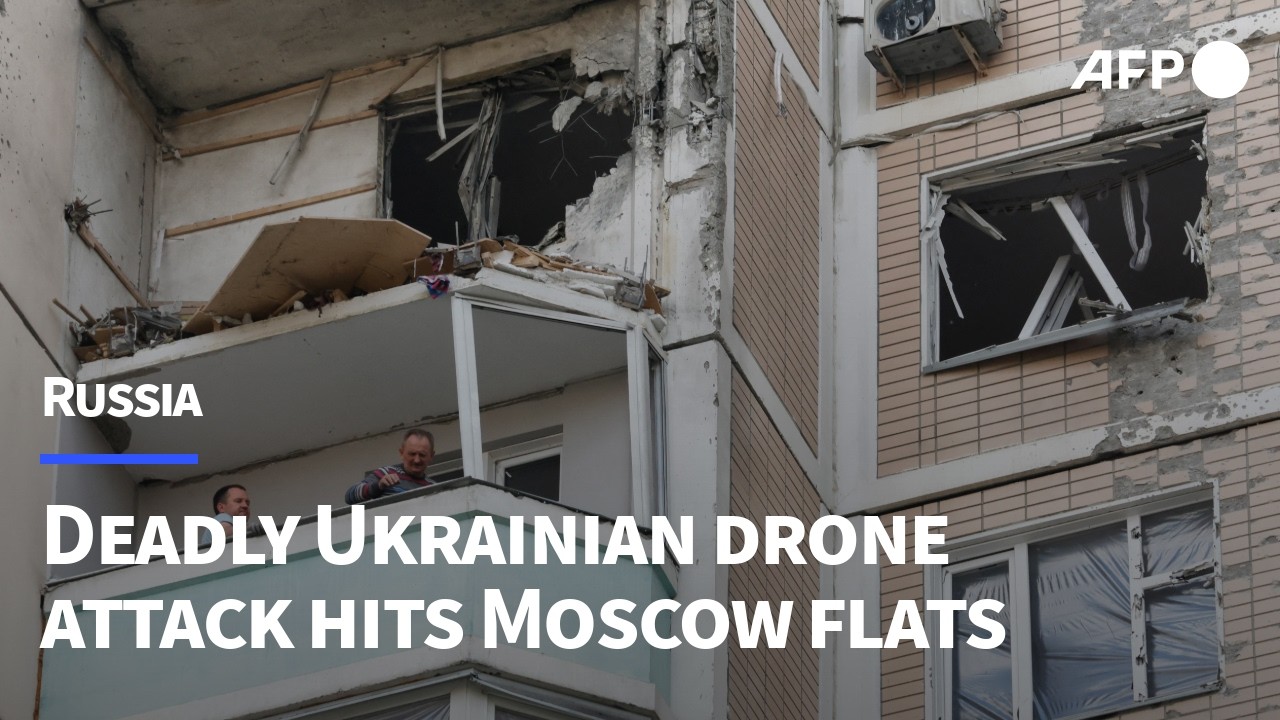 Flats in Moscow region hit by deadly Ukrainian drone attack | AFP
