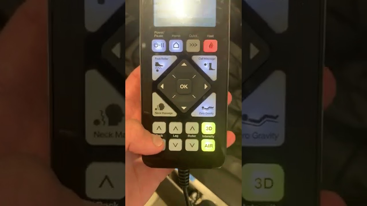 Ohco M8 Massage Chair Controller usage
