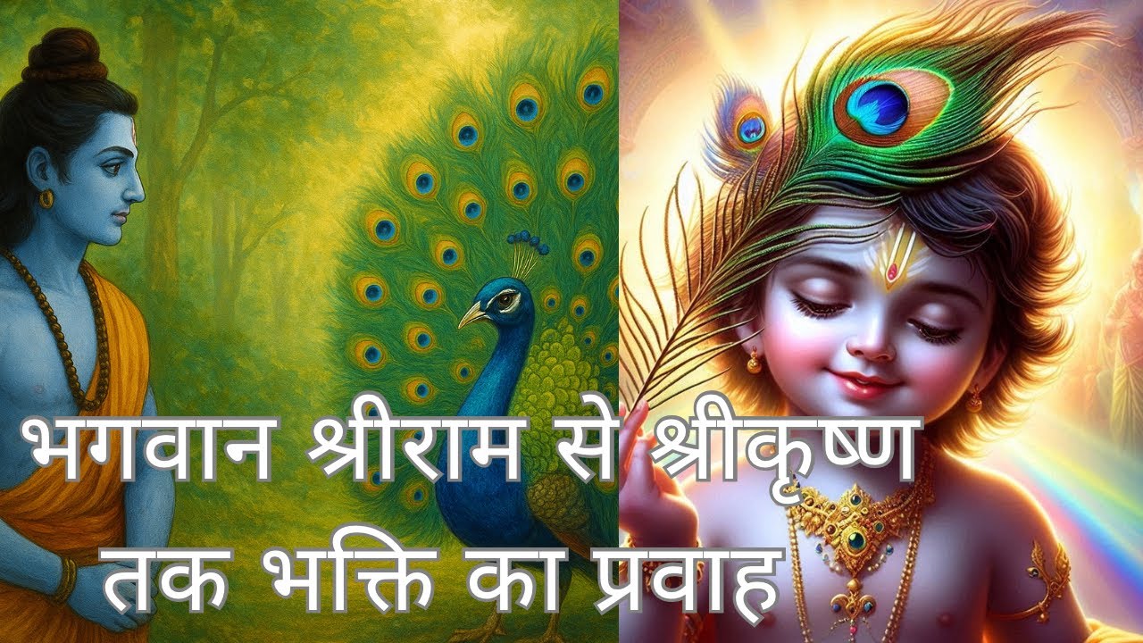 श्रीकृष्ण अपने मुकुट पर मोर 🦚 पंख क्यों धारण करते हैं ।