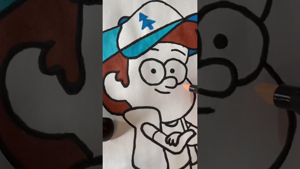 Гравити Фолз | Диппер Пайнс🤓  #shorts #art #drawing #speed #artist