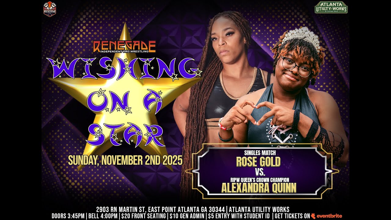 RIPW Wishing on a Star - Rose Gold VS Alexandra Quinn (C) Queen of RIPW Championship Match