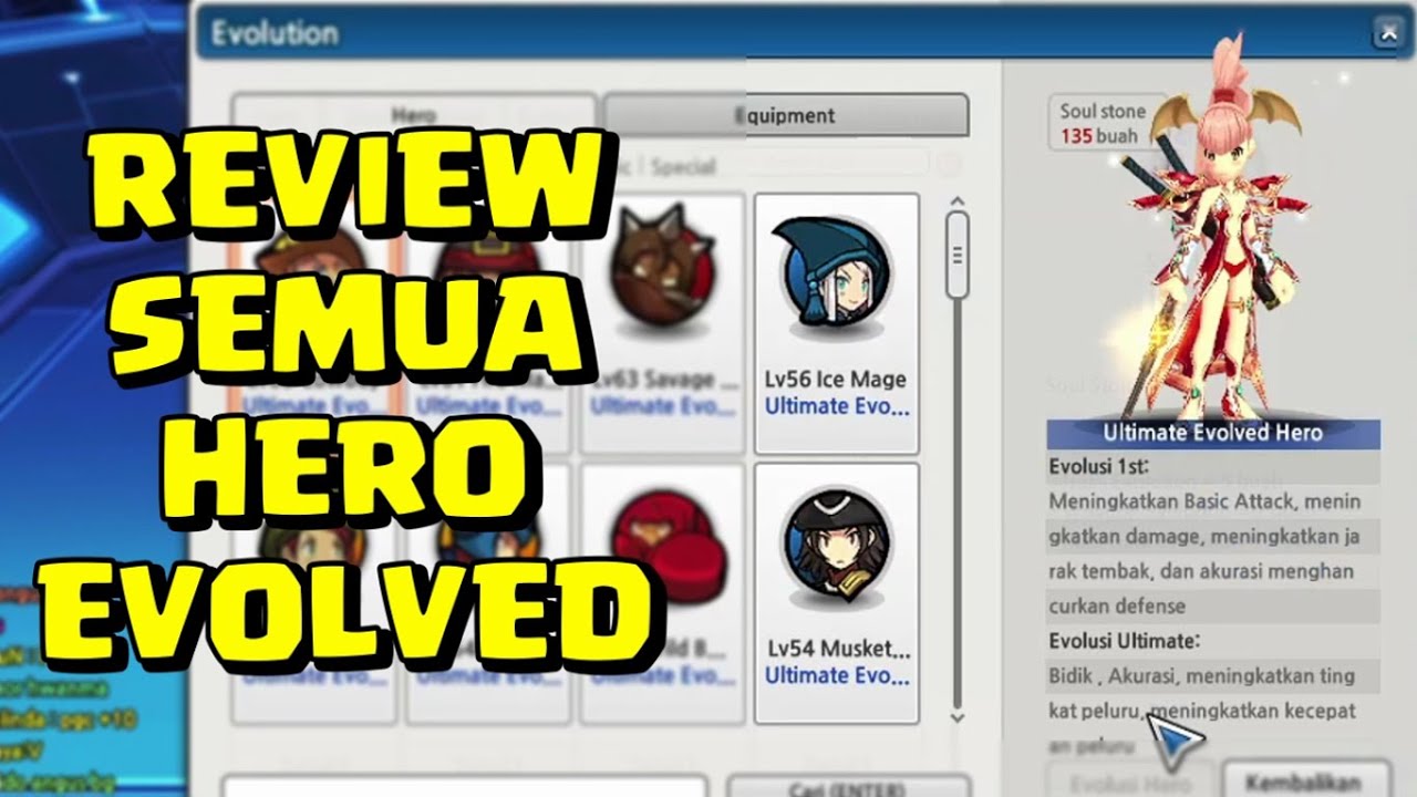 lost saga origin review semua hero evo buff dan nerf