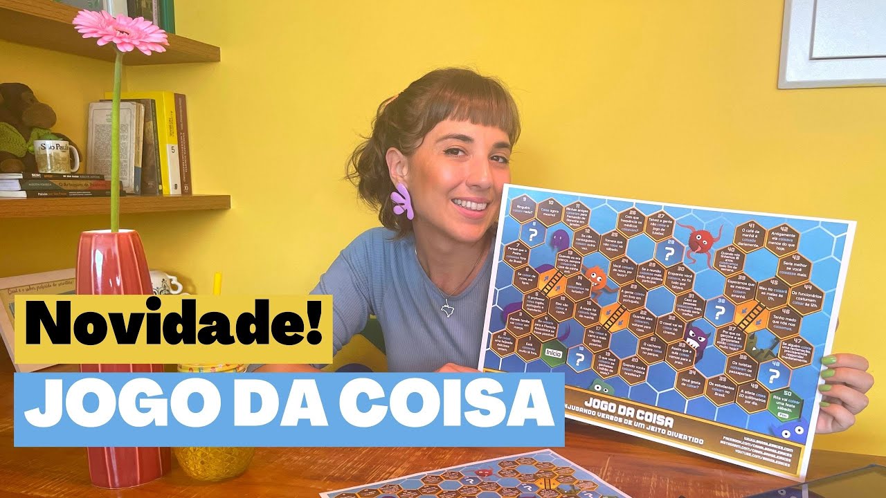 NOVO JOGO DE TABULEIRO! 👾 O JOGO DA COISA - Conjugando verbos de um jeito divertido | Brasileirices