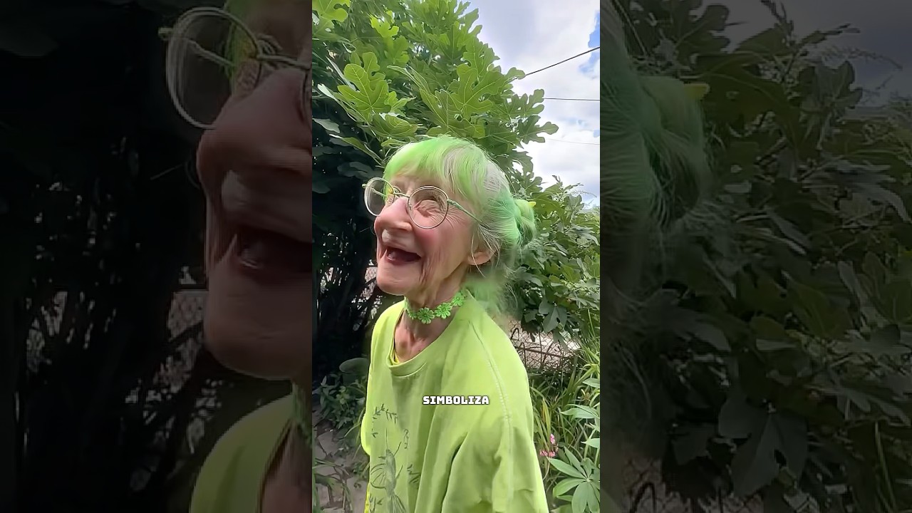 La mujer que vive en un mundo verde 😱