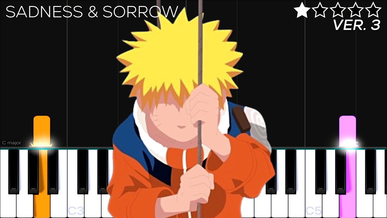 Naruto - Sadness and Sorrow | EASY Piano Tutorial