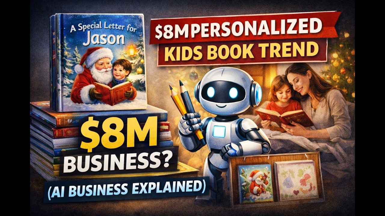 The $8M Personalized Kids Book Trending AI Business Explained