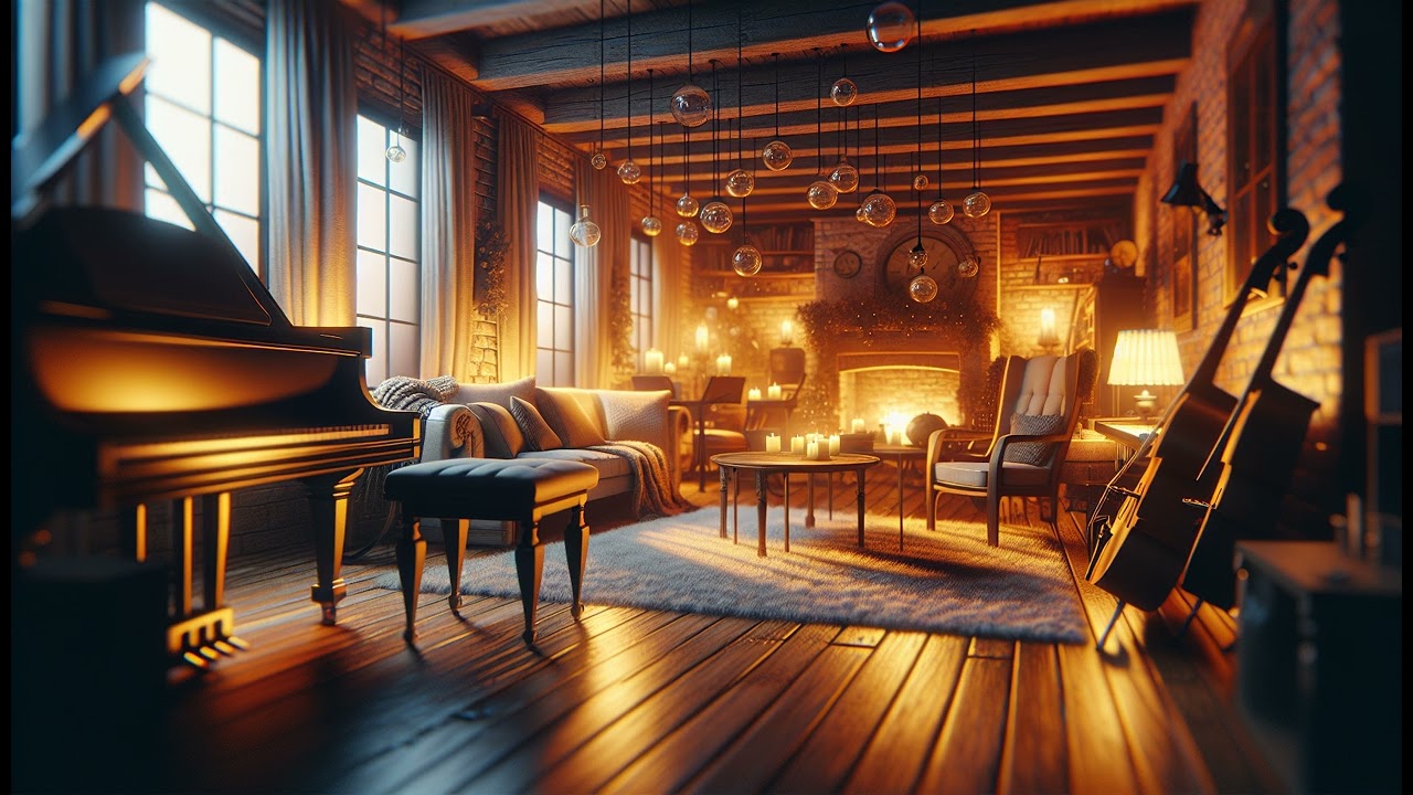 Cozy Jazz Cafe Ambience | Relaxing Jazz Music for Night Relaxation