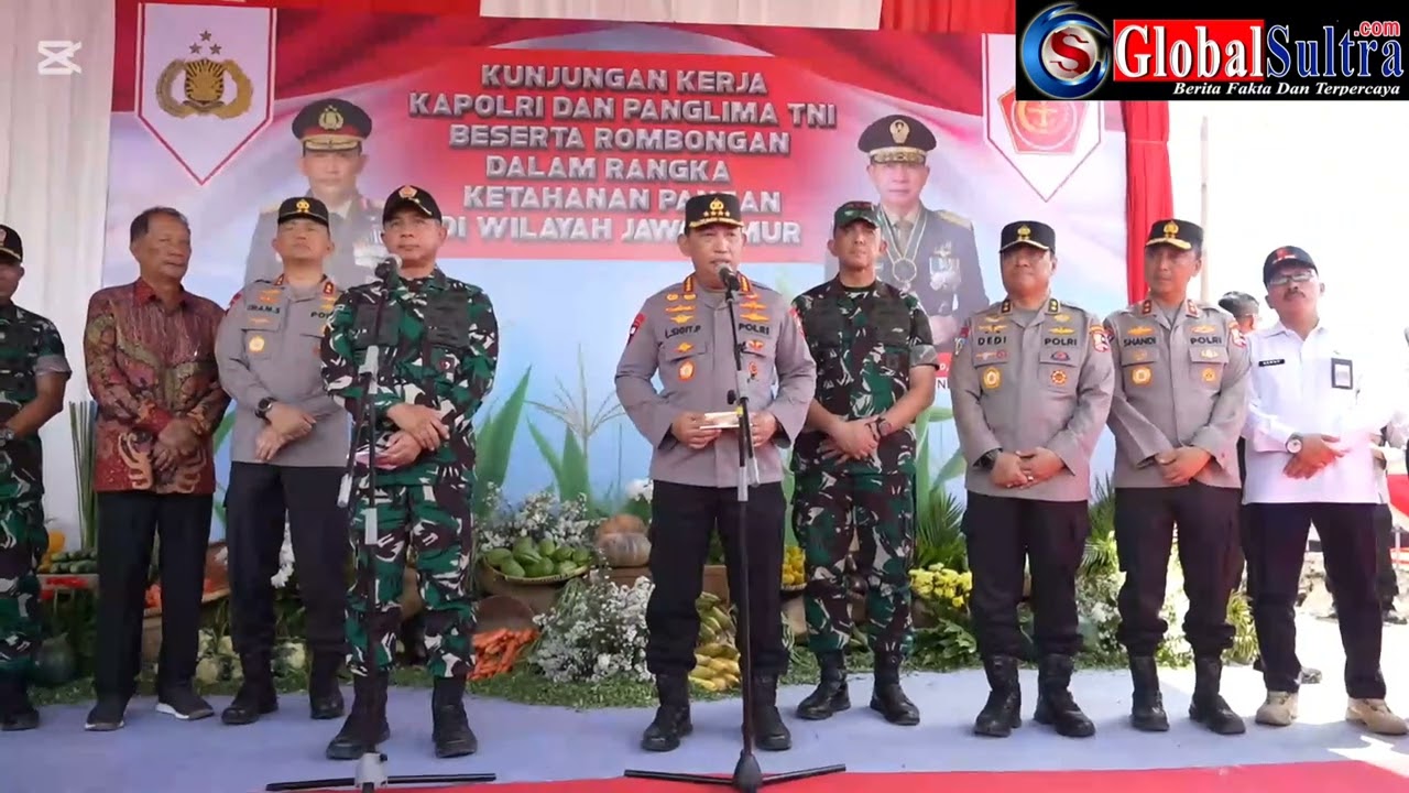 Dukung Program Swasembada Pangan,Kapolri-Panglima TNI Luncurkan Gugus Tugas POLRI