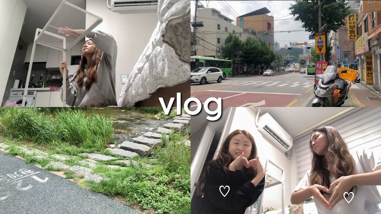 SEOUL VLOG / settling into my apartment, online shopping, running errands, skincare routine