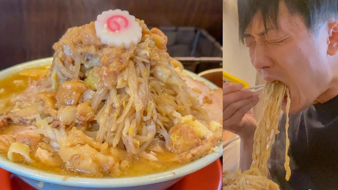 遂に…！人生で初めての二郎系ラーメンを貪る32歳初夏！！！！【おっくんコラボ】