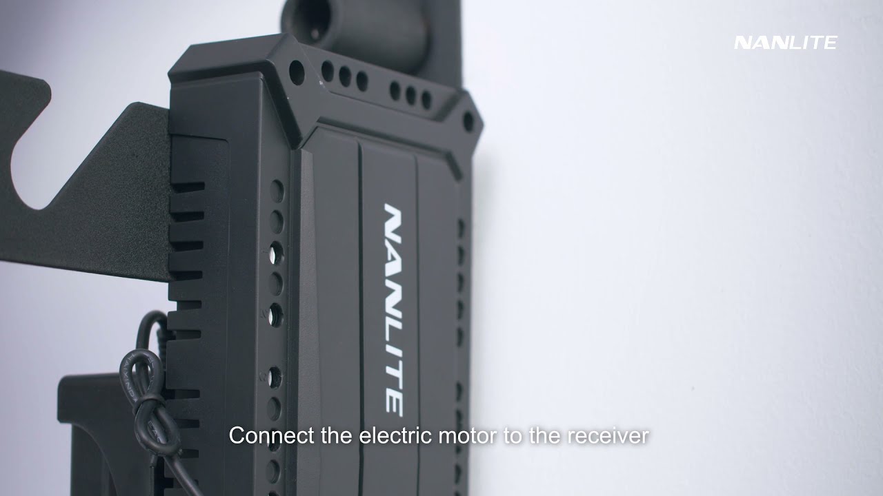 How to set up the Nanlite Motorised Background Support Kit with wireless remote control