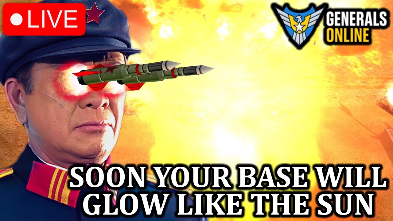 🔴LIVE - Releasing Weapons Of Mass Destruction On Generals Online! | C&C Generals Zero hour!!