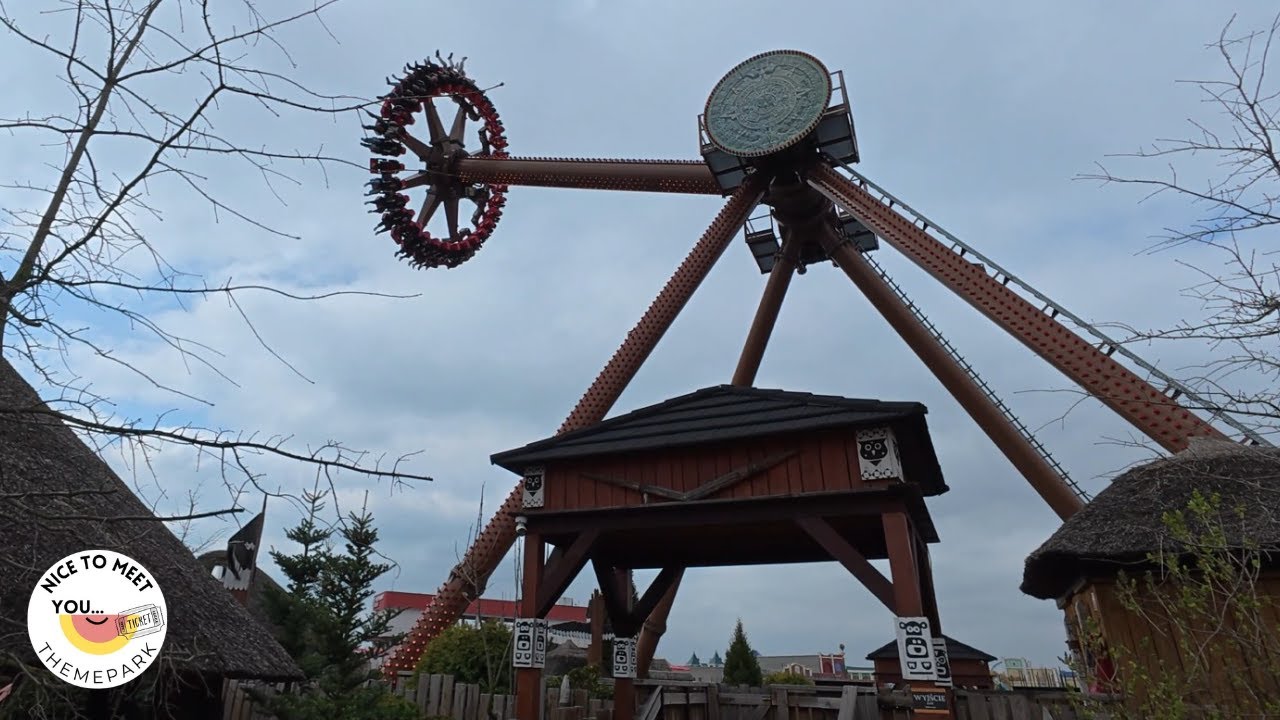 POV: Aztec Swing 4k 60 FPS🎡😱 | SBF Visa | Energylandia
