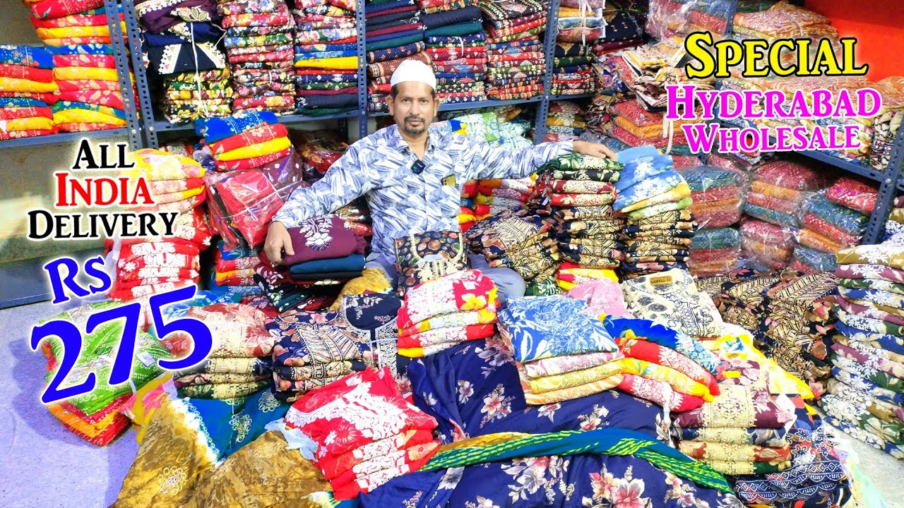 Hyderabad Wholesale Special New Trending Variety Offer Price All India Delivery Rs.275 Khateeja Suit