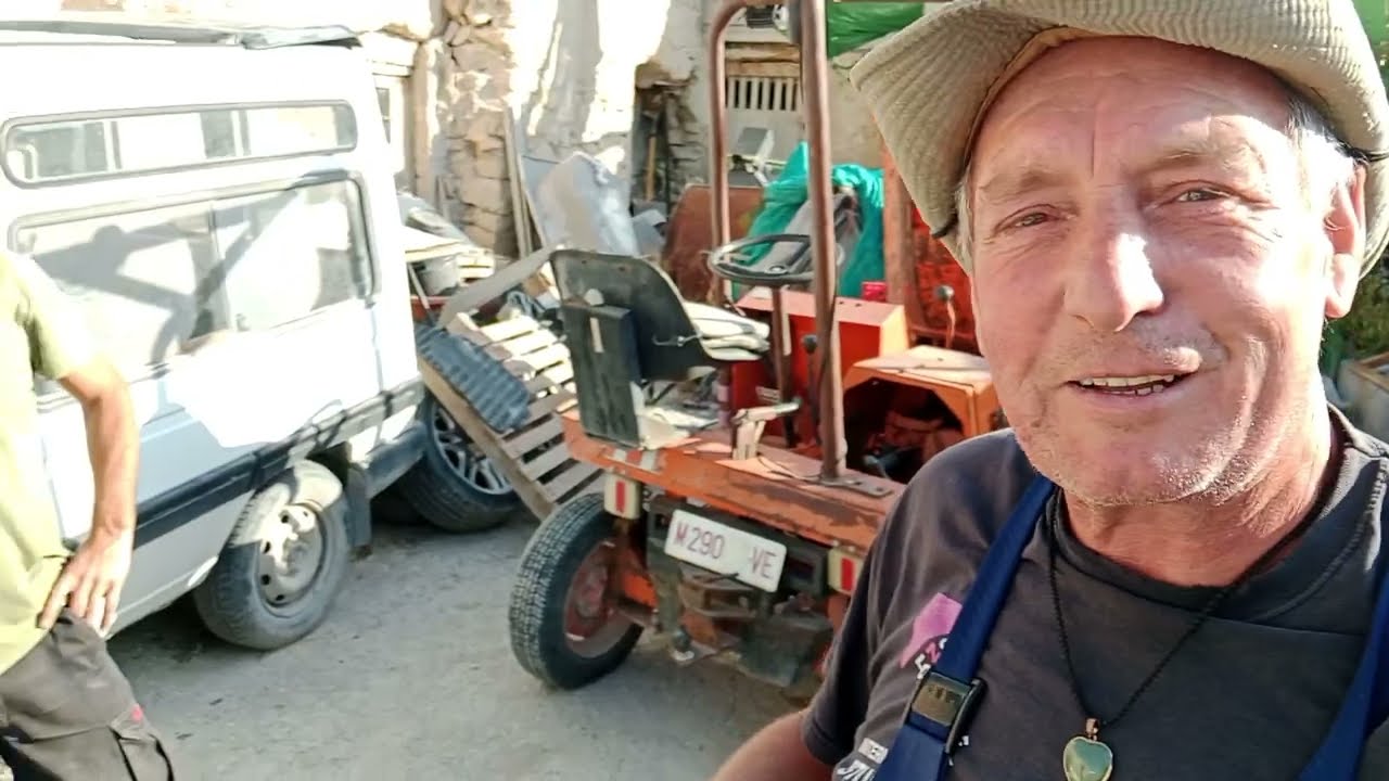 arrancando el Dumper para repararlo
