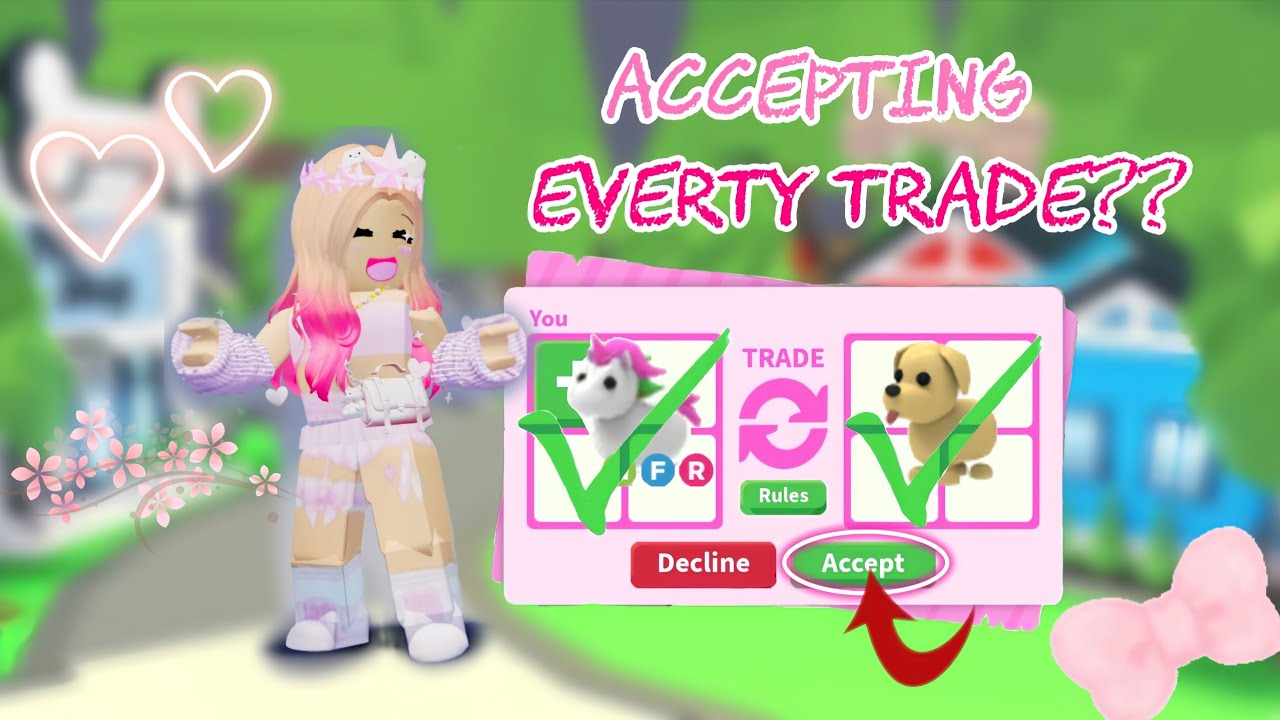 Accepting Every Trade in Adopt Me Challenge!! 😭 #adoptme #roblox #fyp #challenge 