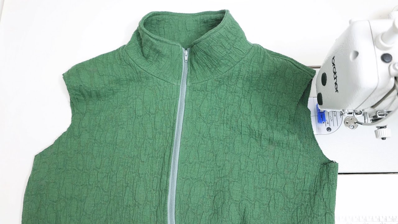 📍 How to Make a Zipper Stand Collar | Sewing a Zipper Collar Tutorial