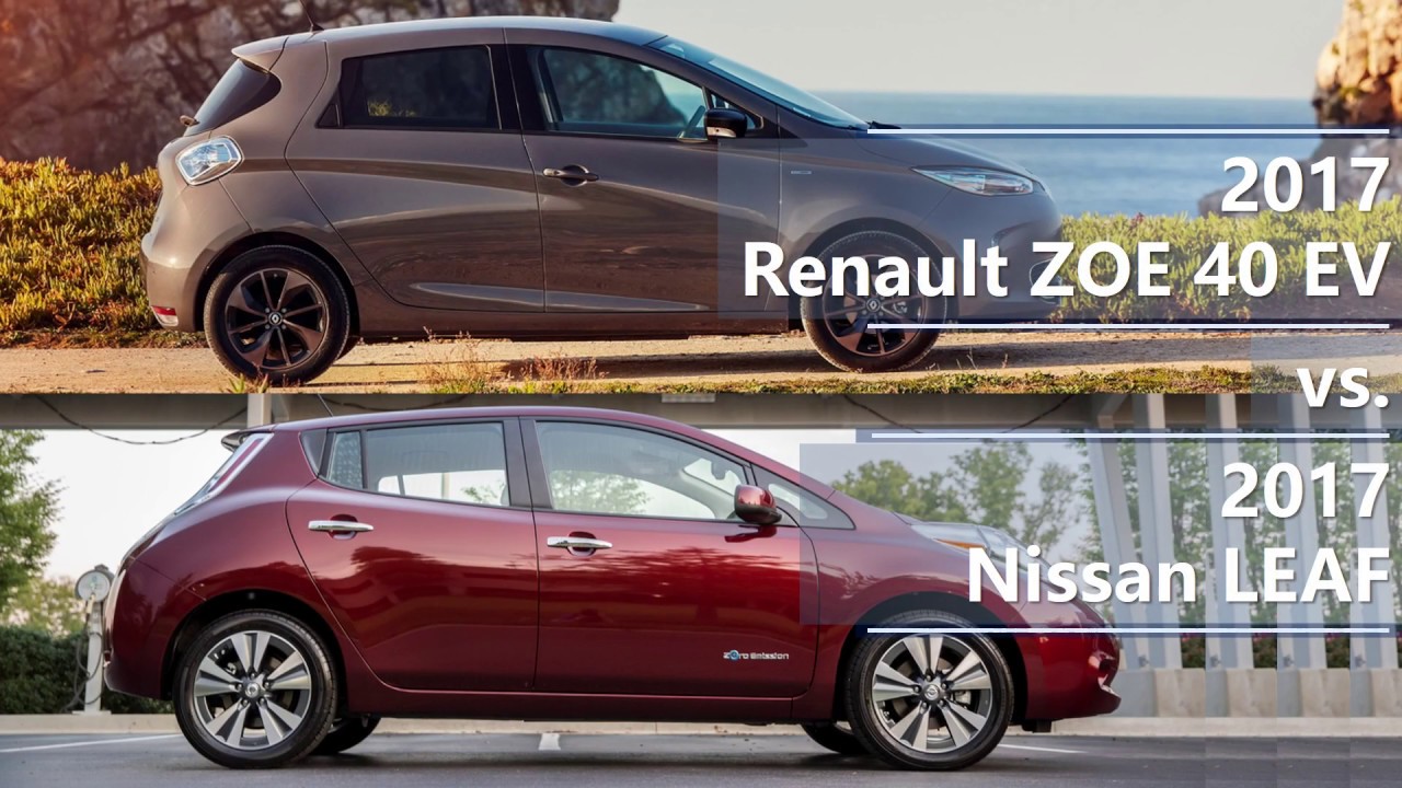 2017 Renault ZOE vs 2017 Nissan LEAF (technical comparison)