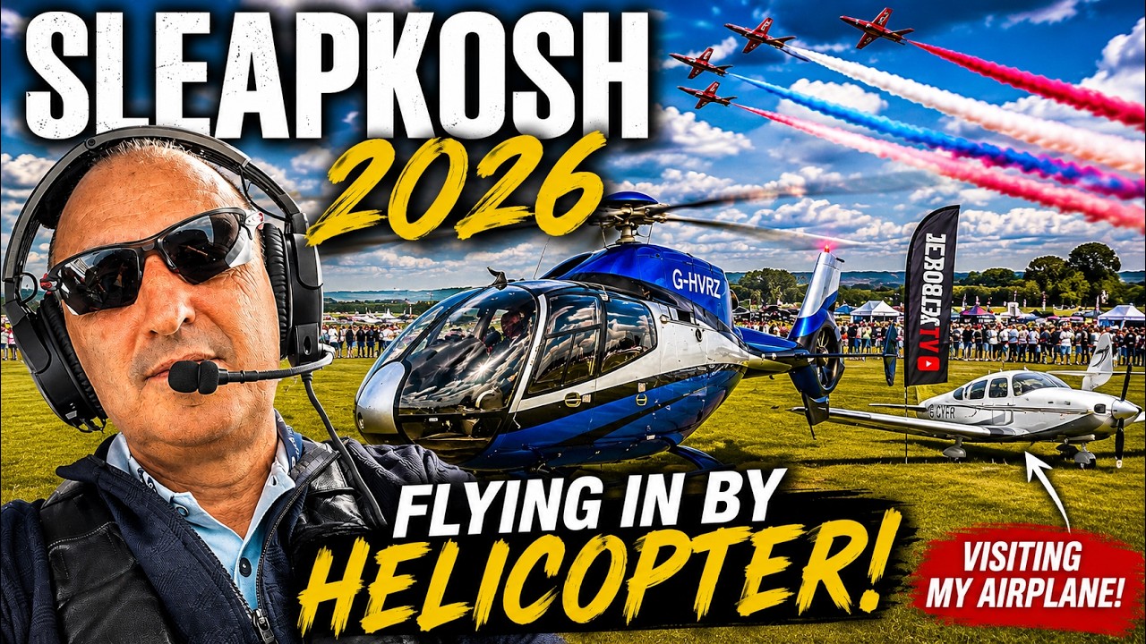 Я прилетел на своем вертолете на авиашоу Sleapkosh 2026&hellip; чтобы увидеть свой самолет! | Захватываю...