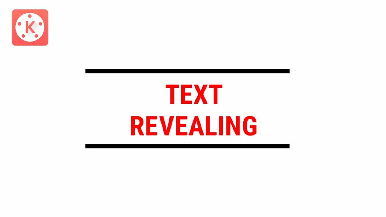 How to make a REVEALING TEXT in Kinemaster | KineMaster Tutorials | Tech Share Tamil
