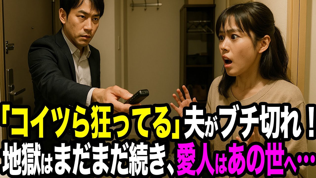【シタ妻】不倫現場に夫が突入…「コイツら狂ってる」夫のブチ切れが止まらない...地獄はまだまだ続き、愛人はあの世へ…【修羅場朗読】