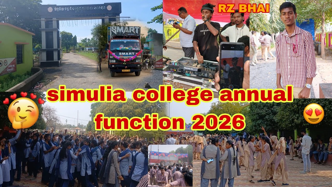 Simulia college annual function 2026 // RZ BHAI oporetor simulia college students on fire 🥰👌😮
