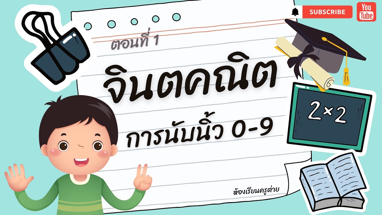 จินตคณิตเบื้องต้น ตอนที่ 1   การนับนิ้ว  0-9 👇🏻
