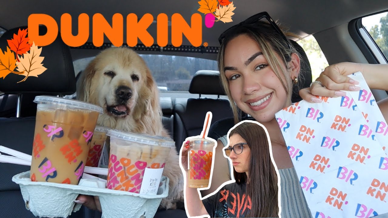 TRYING DUNKINS FALL MENU + THE CHARLI