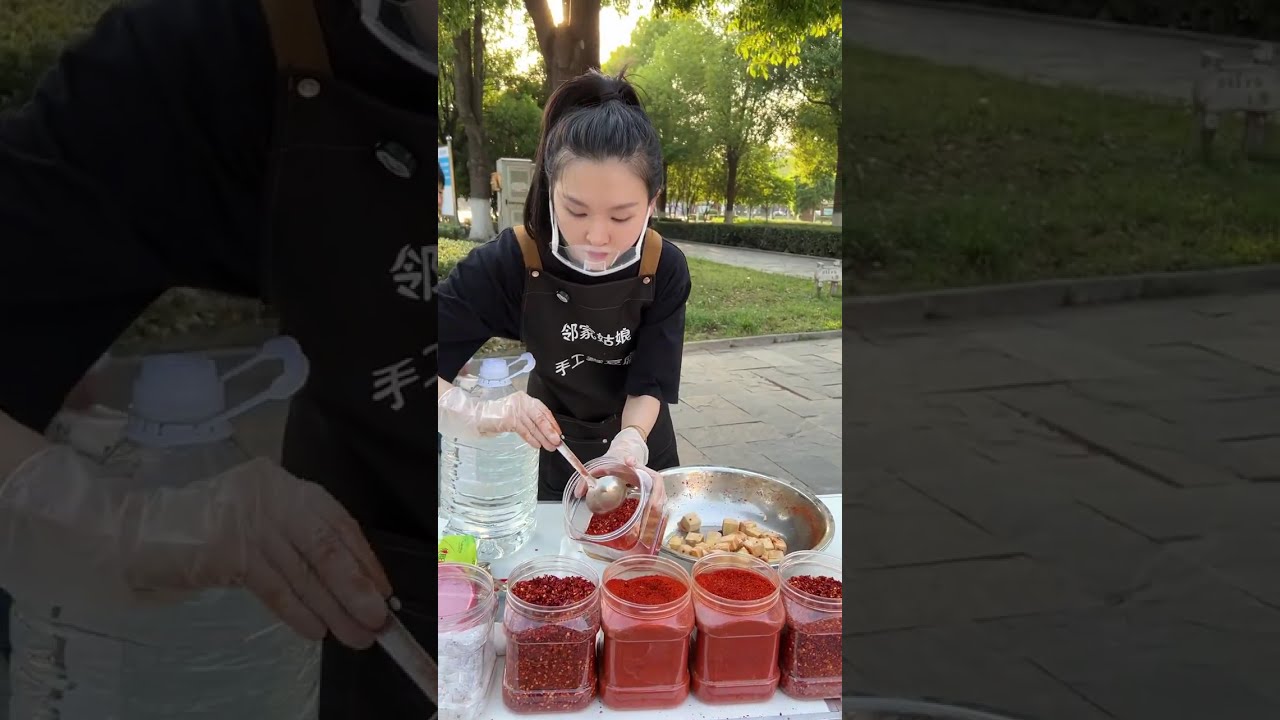 沉浸式拌毛豆腐#霉豆腐 #真材实料才能做出好味道#地方特色美食#纯手工制作美食