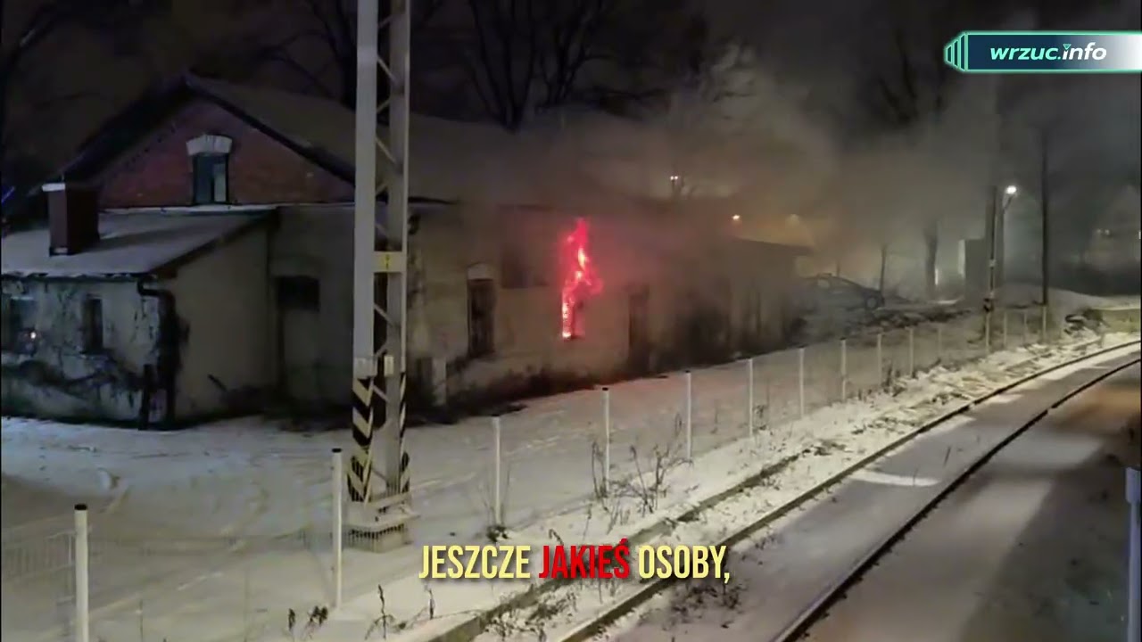 Pożar pustostanu w Andrychowie - 11.01.2026