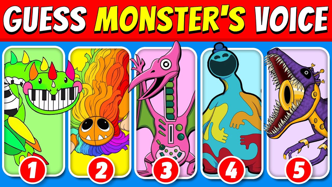 🦖Dinosaur Voices!😱Guess Poppy Playtime Chapter 5 Characters By VOICE | Compilation