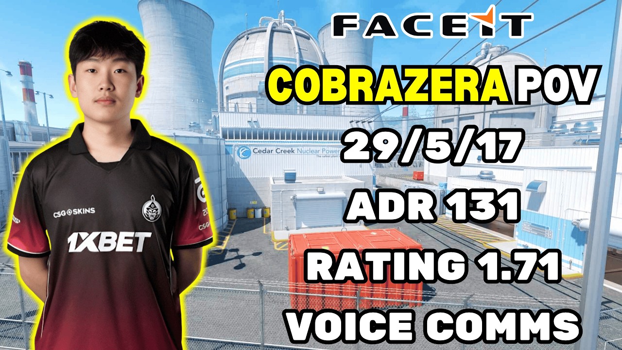 cobrazera POV + VOICE COMMS (29-17) | Рейтинг 1.71 | CS2 FACEIT EU