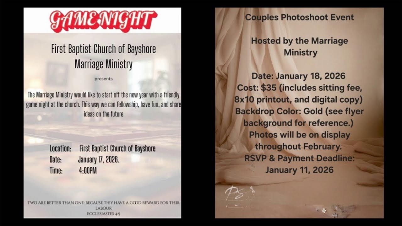First Baptist Church of Bay Shore Sunday Morning Service Jan 4