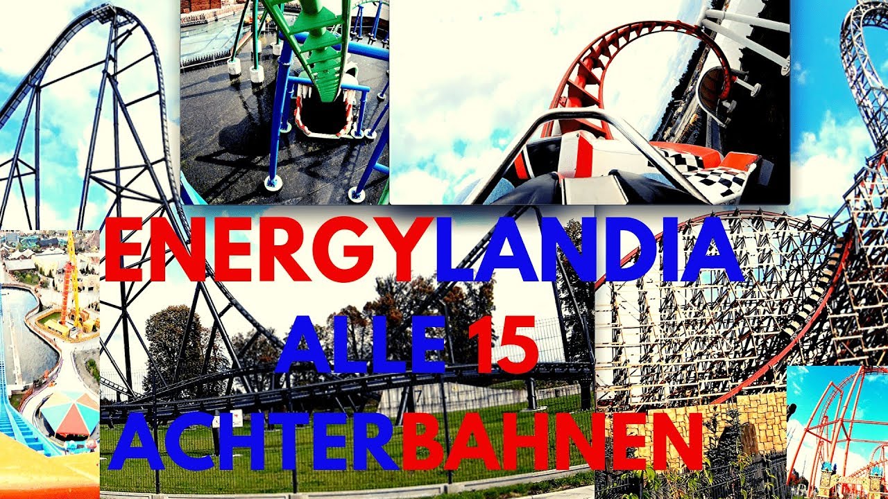 ENERGYLANDIA ALLE 15 ACHTERBAHNEN 2019
