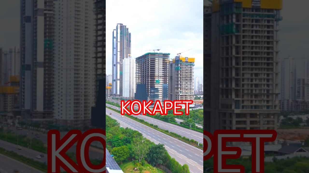 Kokapet Hydeerabad Attractive Place #hyderabad #kokapet