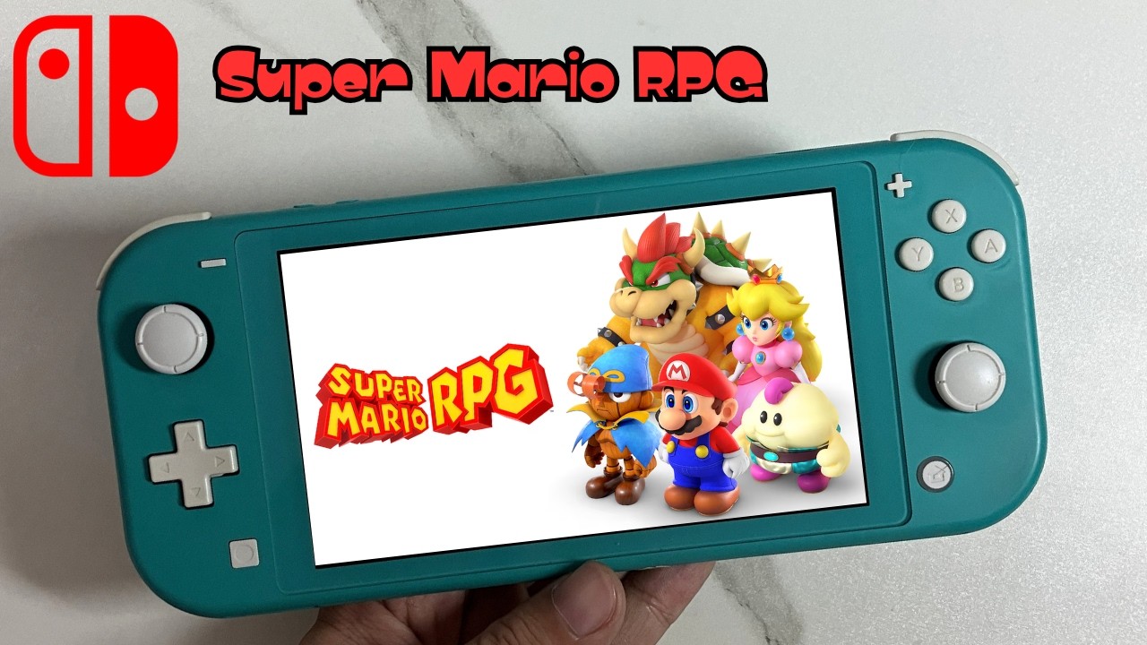 Super Mario RPG | Gameplay Nintendo Switch Lite Handheld