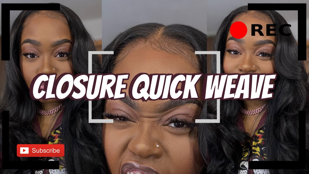 CLOSURE QUICK WEAVE TUTORIAL || LACE CLOSURE || DIY || BEGINNER FRIENDLY