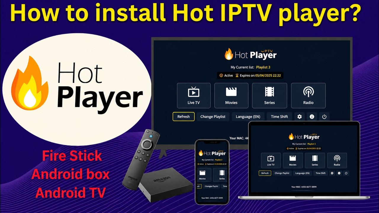 How to install Hot IPTV Player on Firestick, Android TV Box and Google TV (2026)