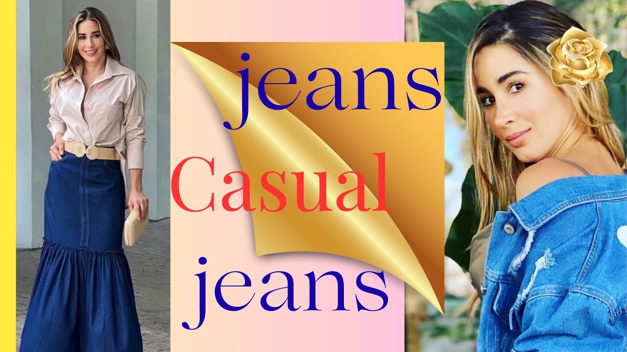 Looks Mezclilla, JEANS🩷Denim VAQUEROS faldas pants #moderna  #fashion #trend #outfit #vestidos