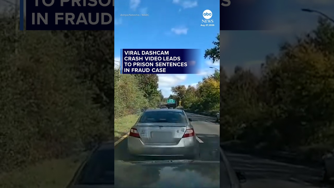 Viral dashcam crash video leads to prison sentences in fraud case