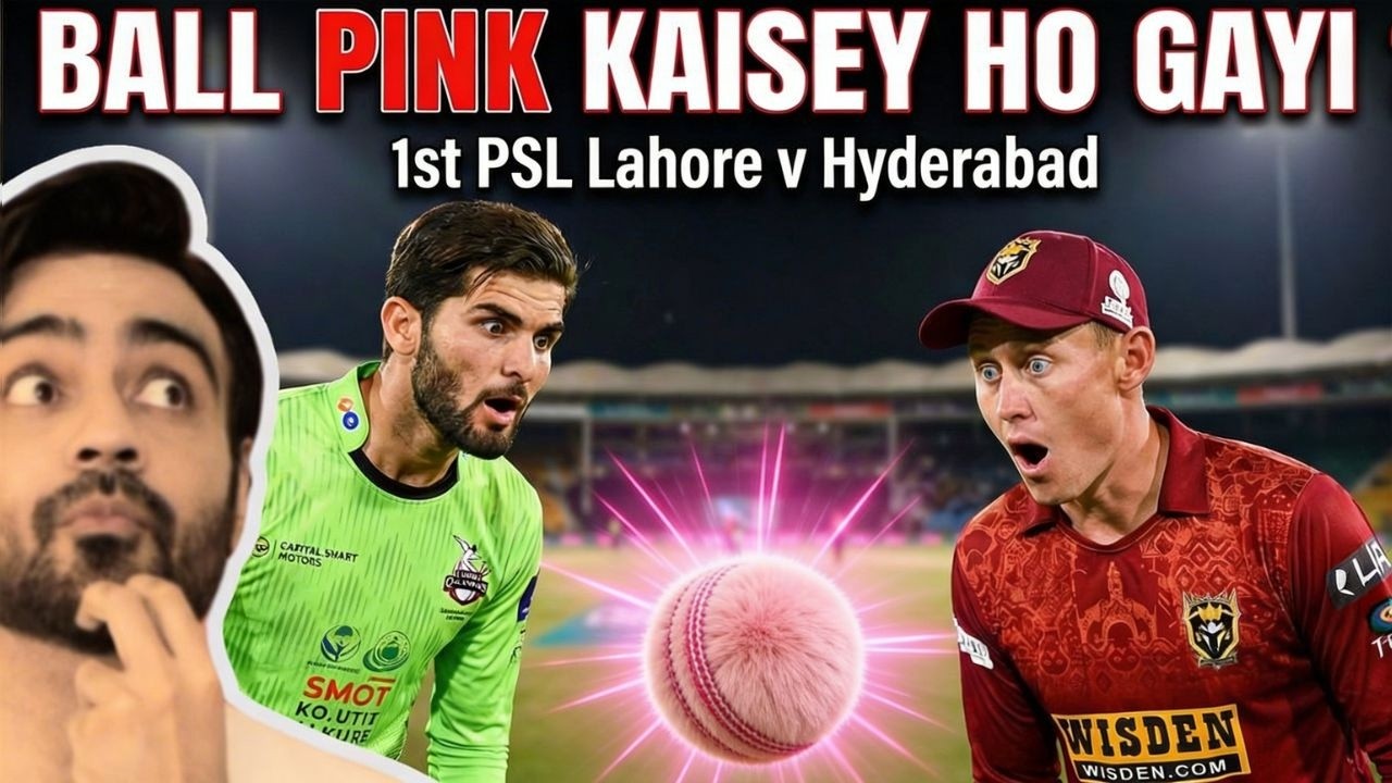 NEW Tech in PSL! Ball changing colors! Lahore vs Hyderabad  ep 856