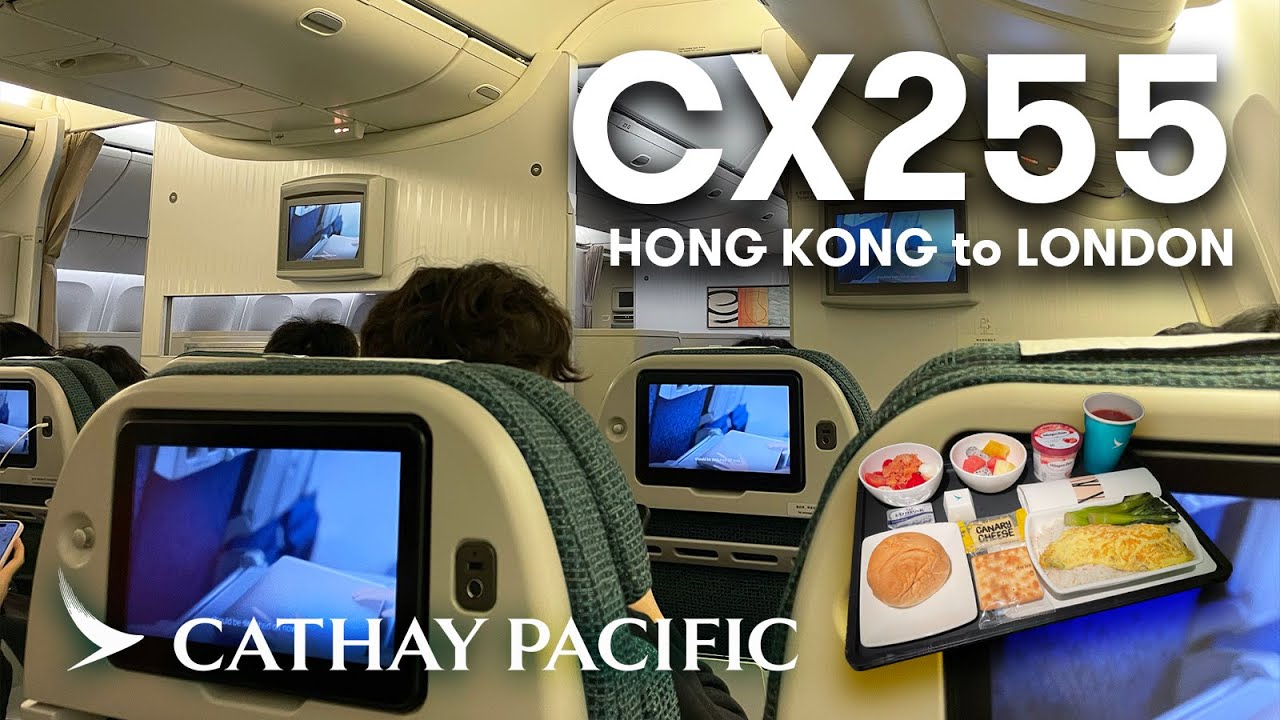 Cathay Pacific PREMIUM ECONOMY 國泰航空 | Boeing 777-300ER Hong Kong to London Heathrow [4K]