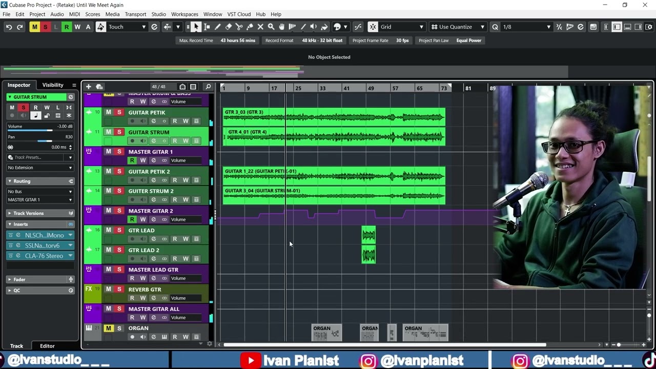 CARA MIXING GITAR AKUSTIK HASIL PROFESIONAL - BEDAH PROJEK KLIEN | #IvanStudioWebcam