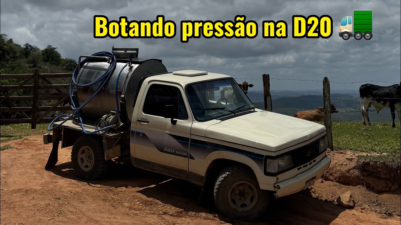 Fazendo rota de leite com a D20 🚛
